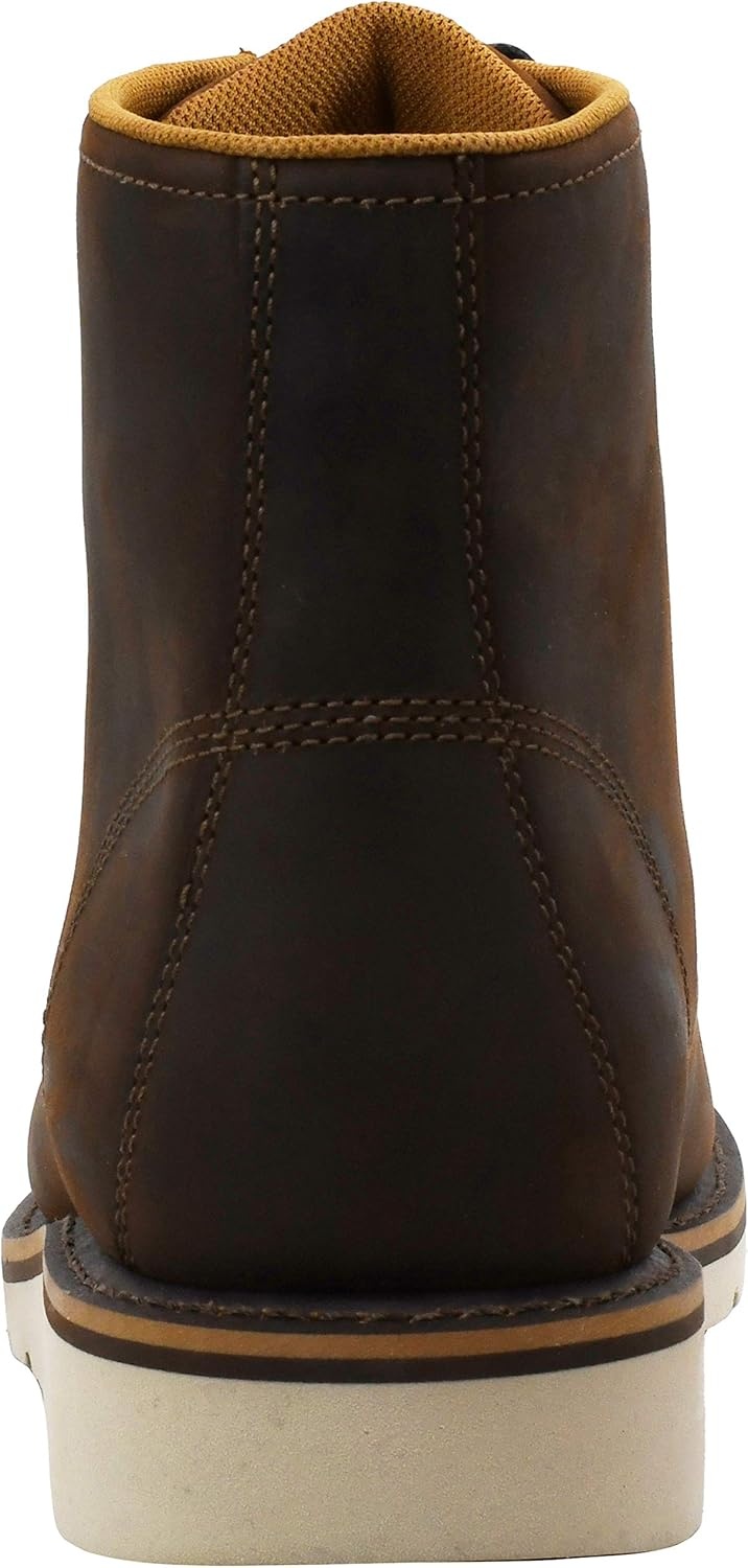 imageCarhartt 6 Moc Toe Waterproof Work Boots for Men OilTanned Leather Boots with FastDry Lining DualDensity Rubber Wedge Traction Outsole EH RatedBrown Oil Tanned