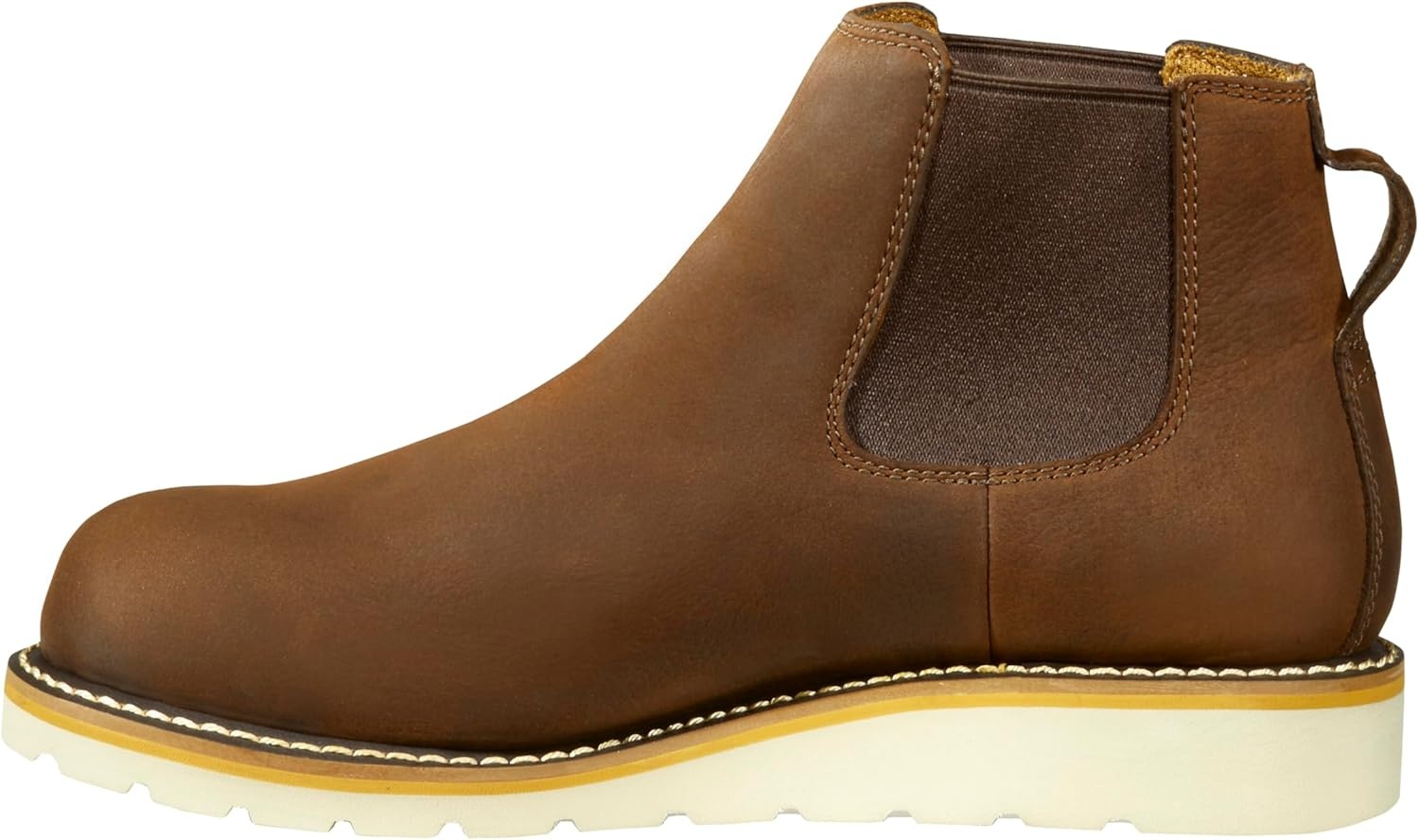 imageCarhartt Footwear FW5025 Womens Chelsea PullOn Wedge BootDark Bison Oil Tanned