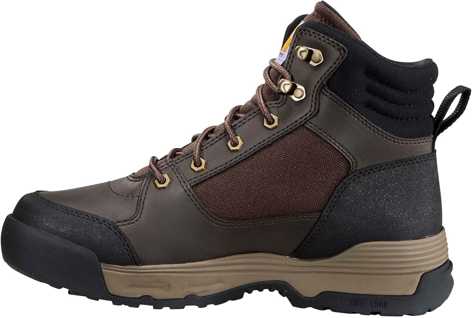 imageCarhartt Force HD 6 Soft Toe Work Boot Leather and FabricDark Brown