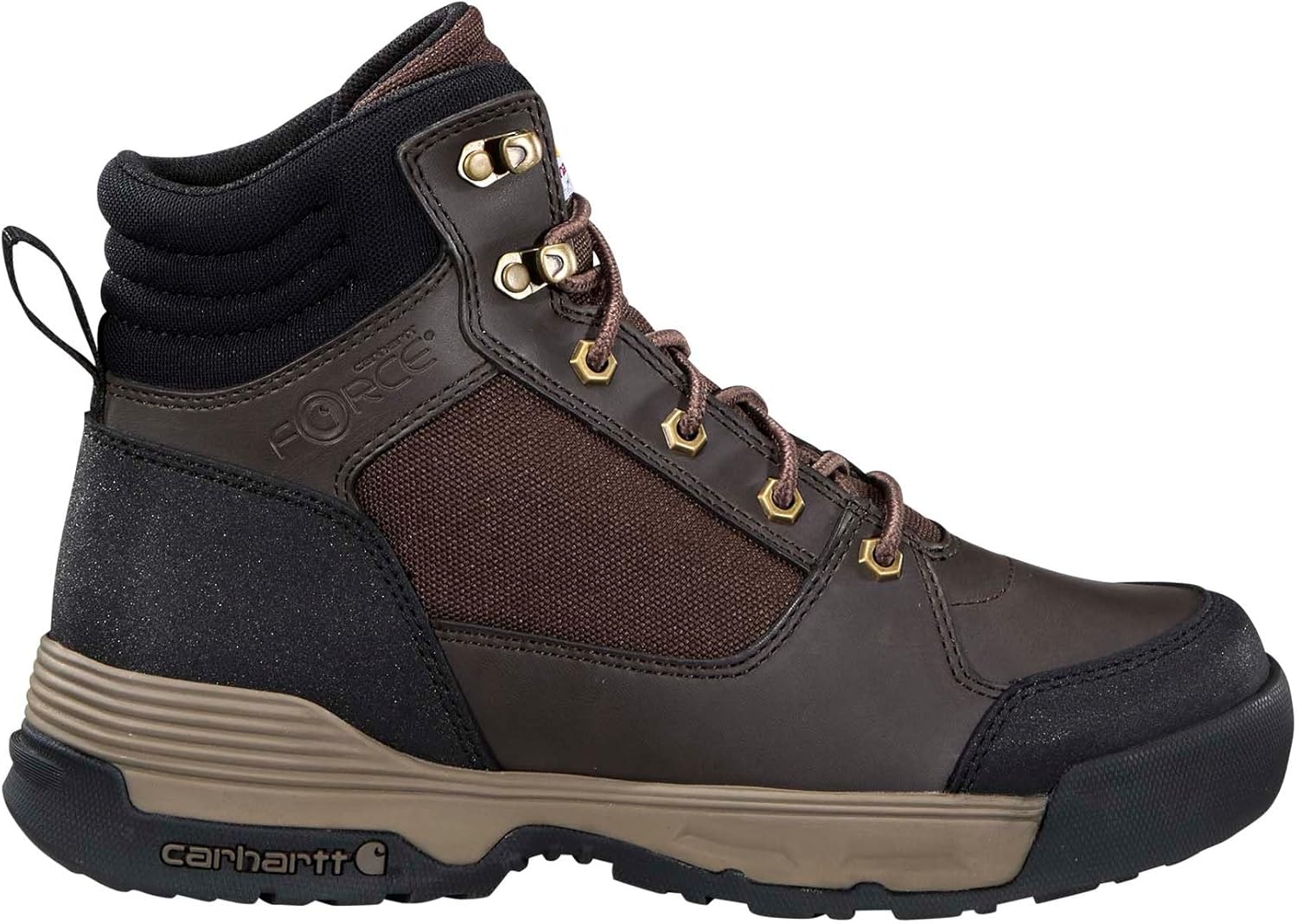 imageCarhartt Force HD 6 Soft Toe Work Boot Leather and FabricDark Brown