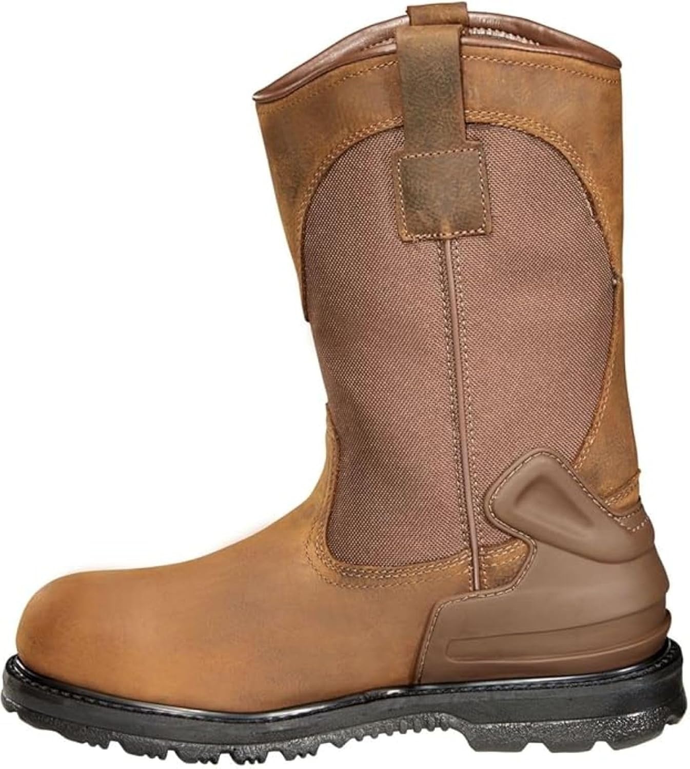 imageCarhartt Heritage WP 11 Soft Toe Wellington Mens Boots OilTanned Leather Storm Defender Waterproof FastDry LiningBison Brown