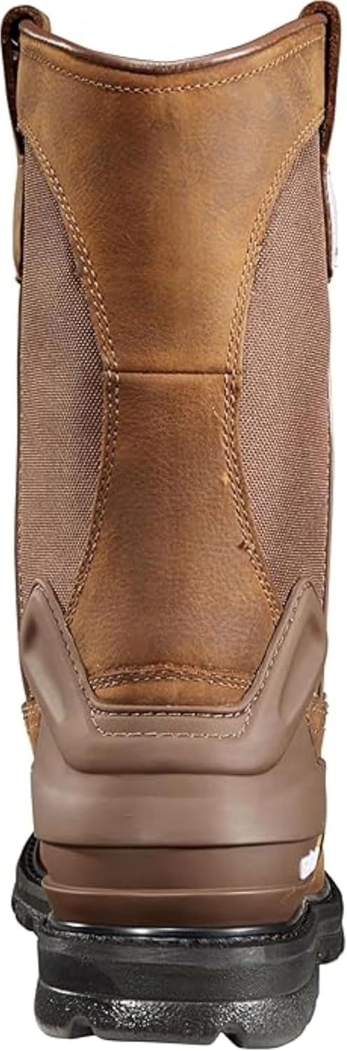 imageCarhartt Heritage WP 11 Soft Toe Wellington Mens Boots OilTanned Leather Storm Defender Waterproof FastDry LiningBison Brown Oil Tan