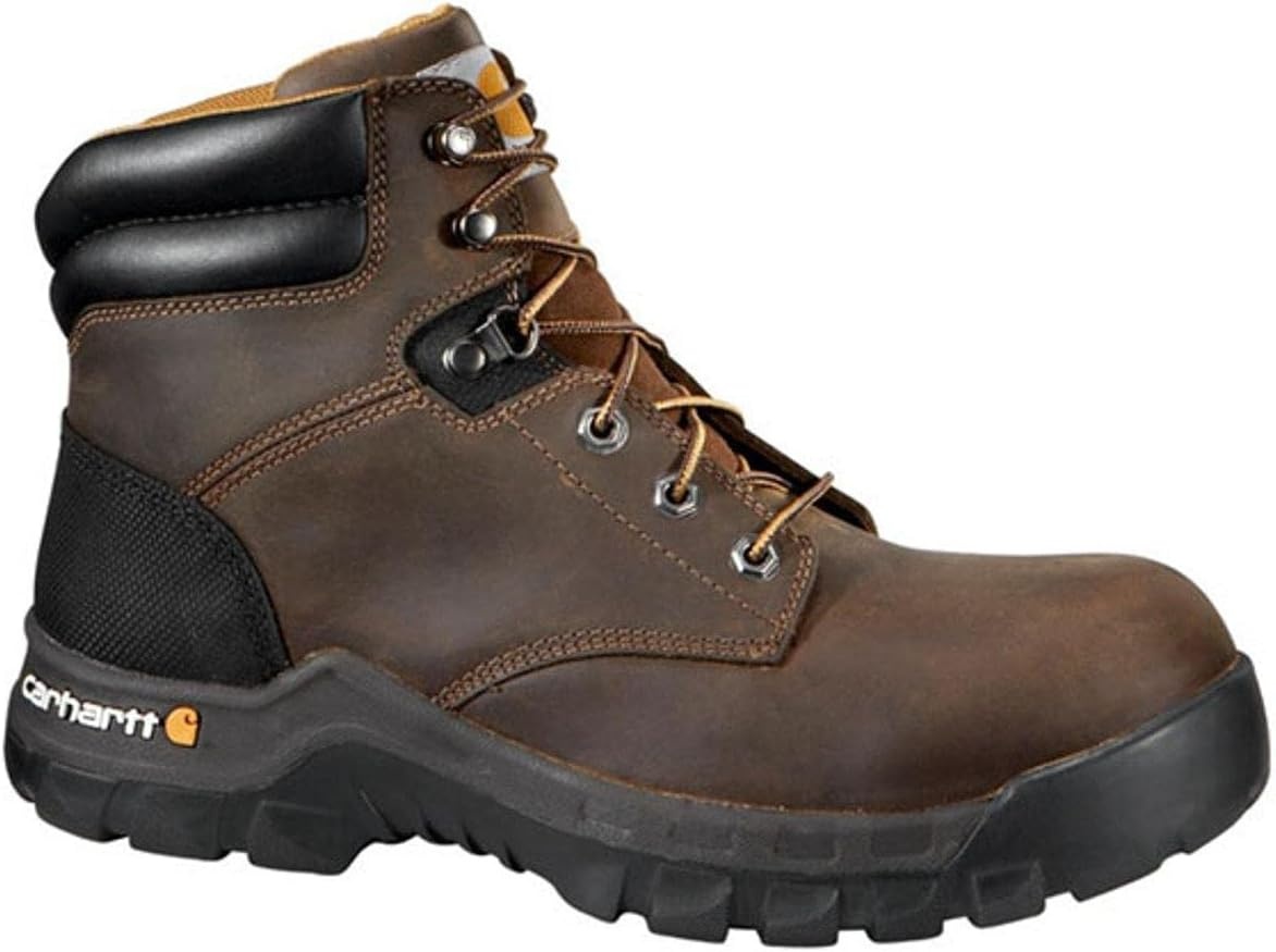 imageCarhartt Mens CMF6066 6 Inch Soft Toe BootBrown Oil Tanned Leather