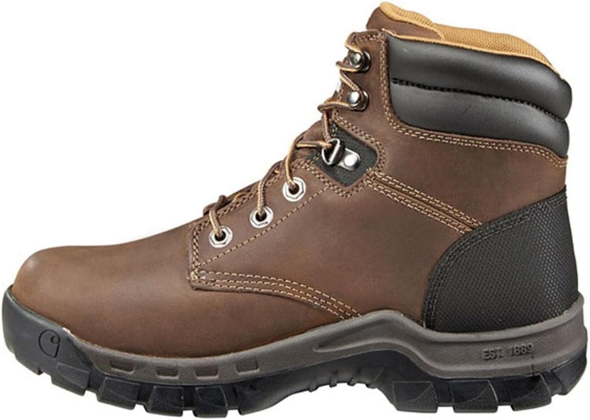 imageCarhartt Mens CMF6066 6 Inch Soft Toe BootBrown Oil Tanned Leather