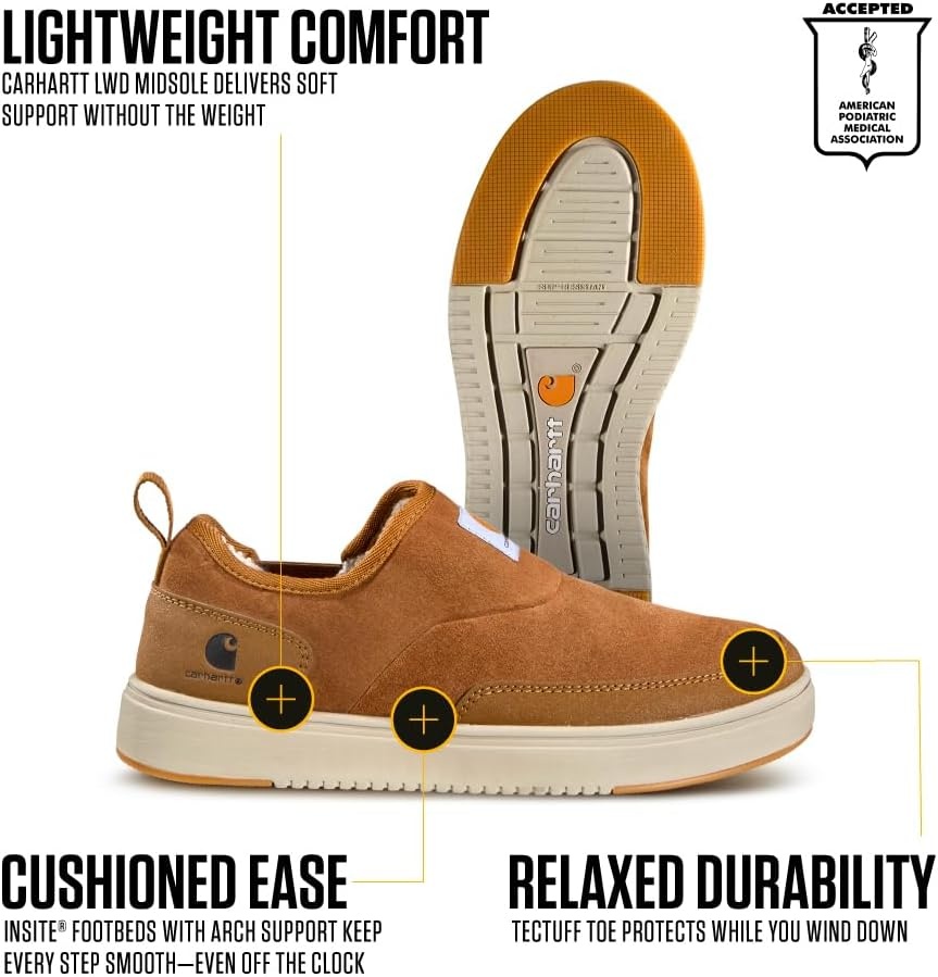 imageCarhartt Mens Detroit Lined Slip OnBrown