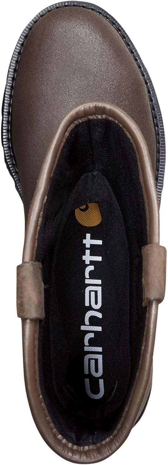 imageCarhartt Mens Heritage 11 Waterproof Steel Toe Wellington PullOn Work BootBrown Oil TanBrown Coated