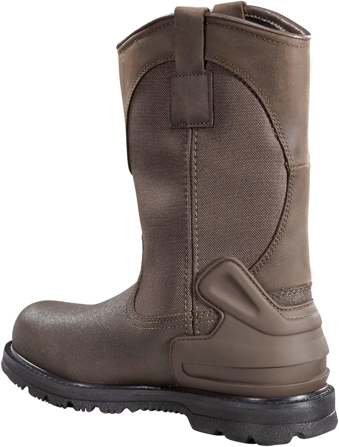 imageCarhartt Mens Heritage 11 Waterproof Steel Toe Wellington PullOn Work BootBrown Oil TanBrown Coated