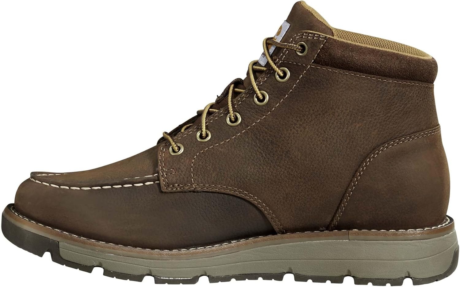 imageCarhartt Mens Millbrook 5 Steel Toe Moc Wedge Work BootDark Brown