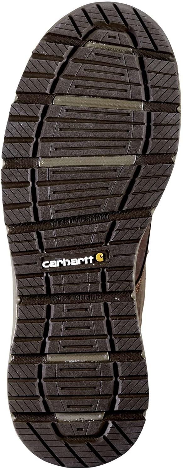 imageCarhartt Mens Millbrook 5 Steel Toe Moc Wedge Work BootDark Brown