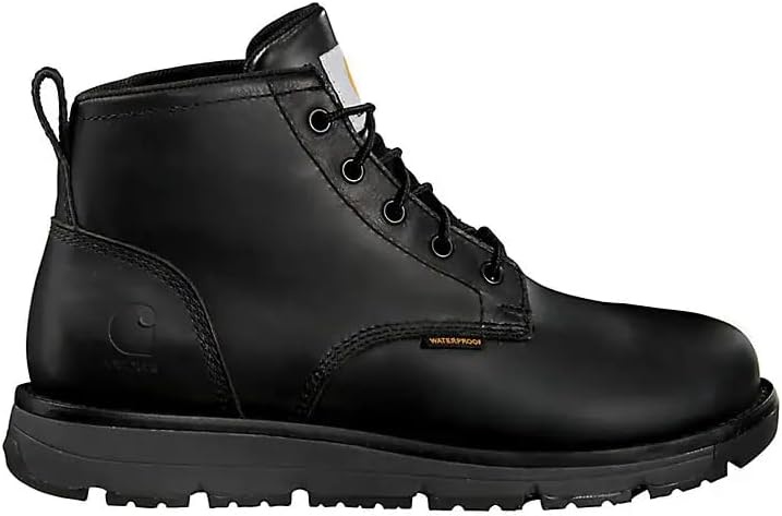 imageCarhartt Mens Millbrook 5 Waterproof Steel Toe Wedge Work BootBlack