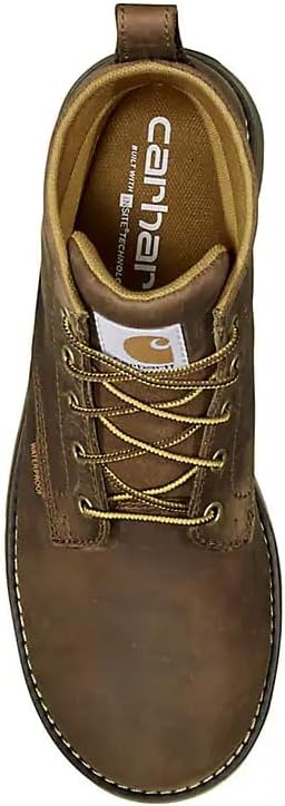 imageCarhartt Mens Millbrook 5 Waterproof Steel Toe Wedge Work BootBrown