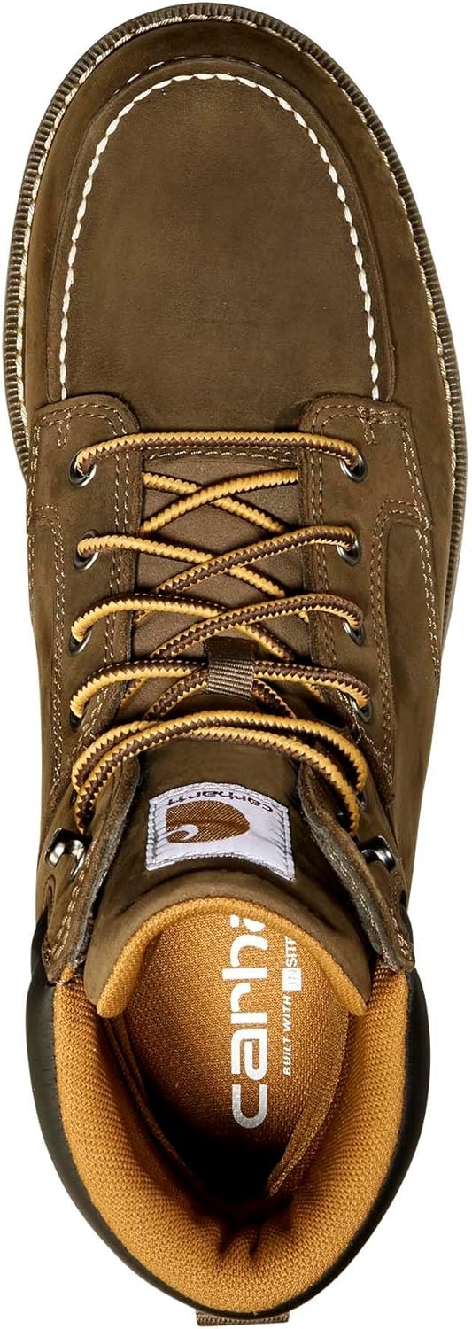 imageCarhartt Mens Millbrook 6 Waterproof Soft Toe Wedge Work BootMossy Brown