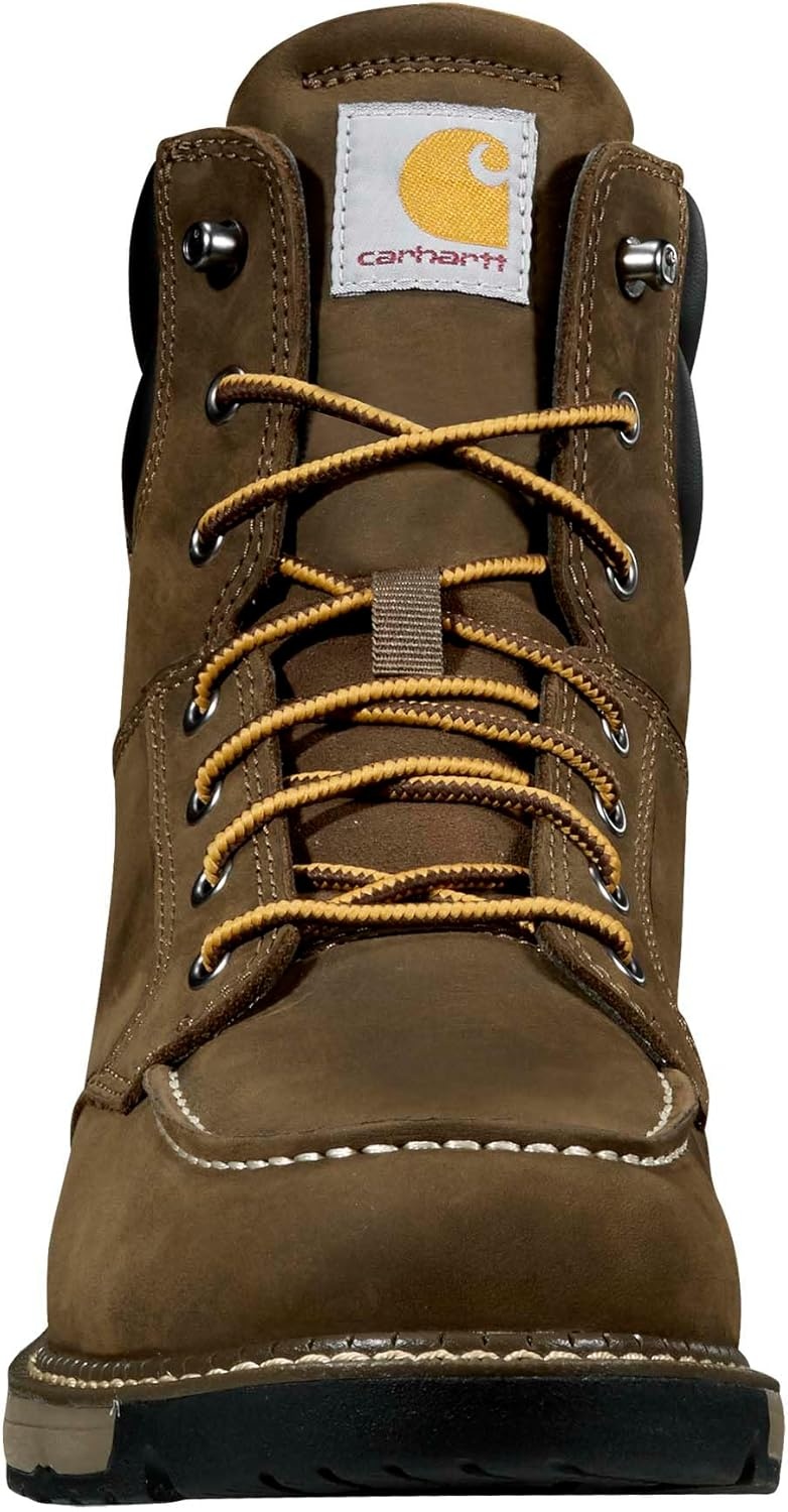 imageCarhartt Mens Millbrook 6 Waterproof Soft Toe Wedge Work BootMossy Brown