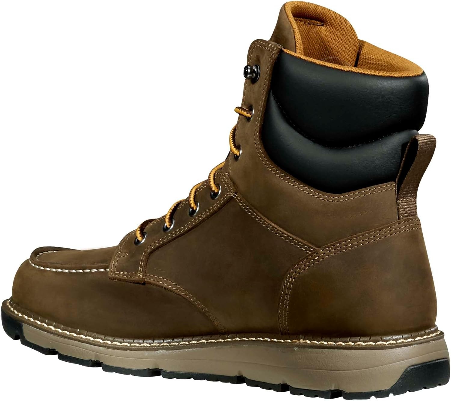 imageCarhartt Mens Millbrook 6 Waterproof Soft Toe Wedge Work BootMossy Brown