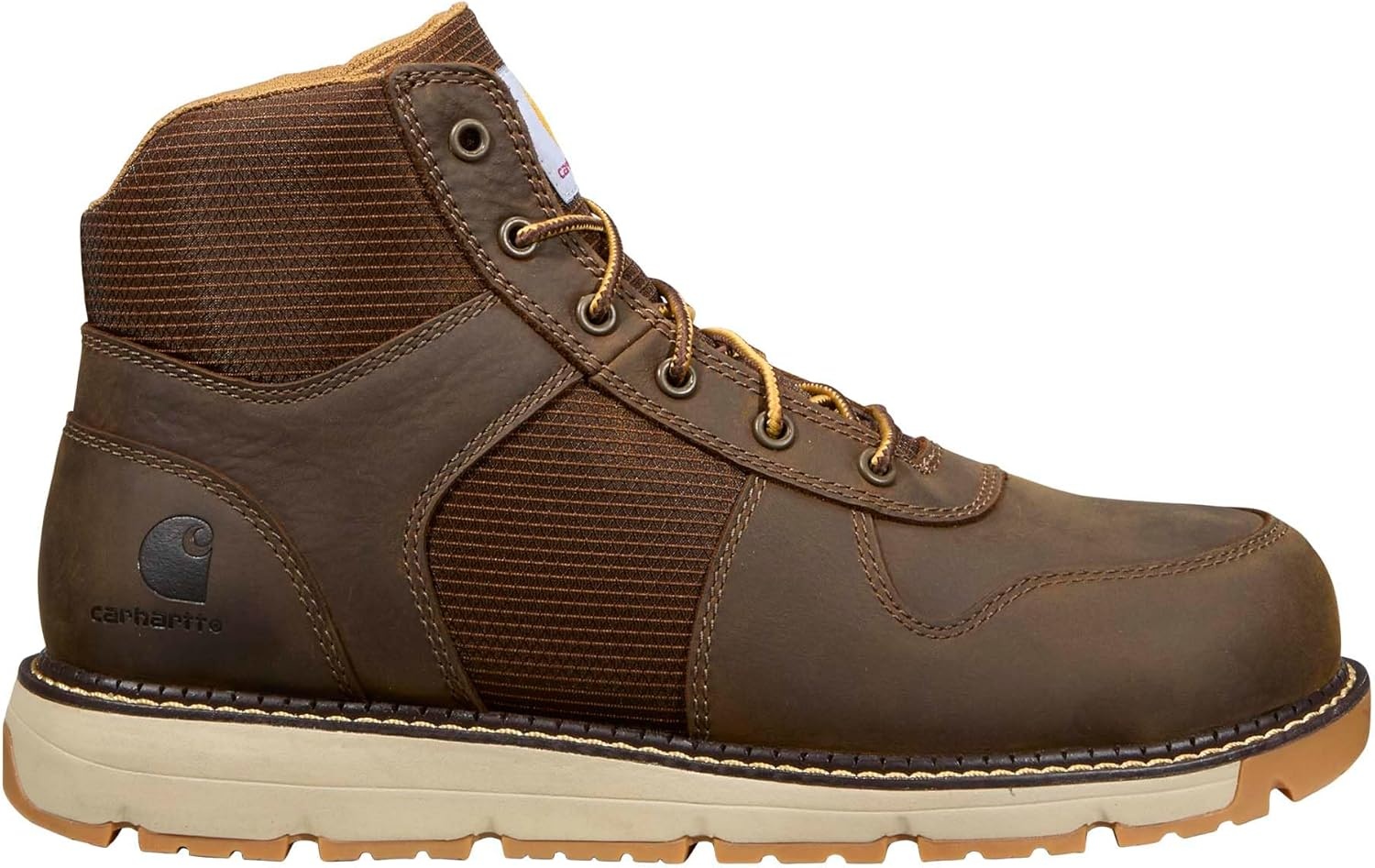 imageCarhartt Mens Millbrook Mid Nano Toe Wedge Work BootBrown