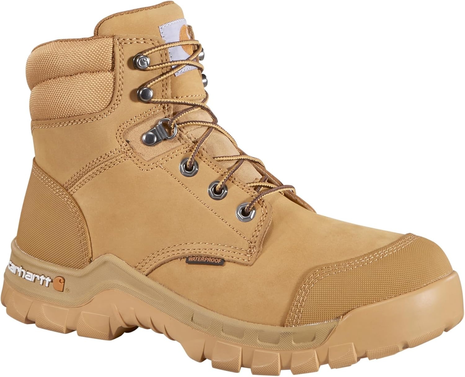 imageCarhartt Mens Rugged Flex Waterproof 6 Soft Toe Work BootWheat