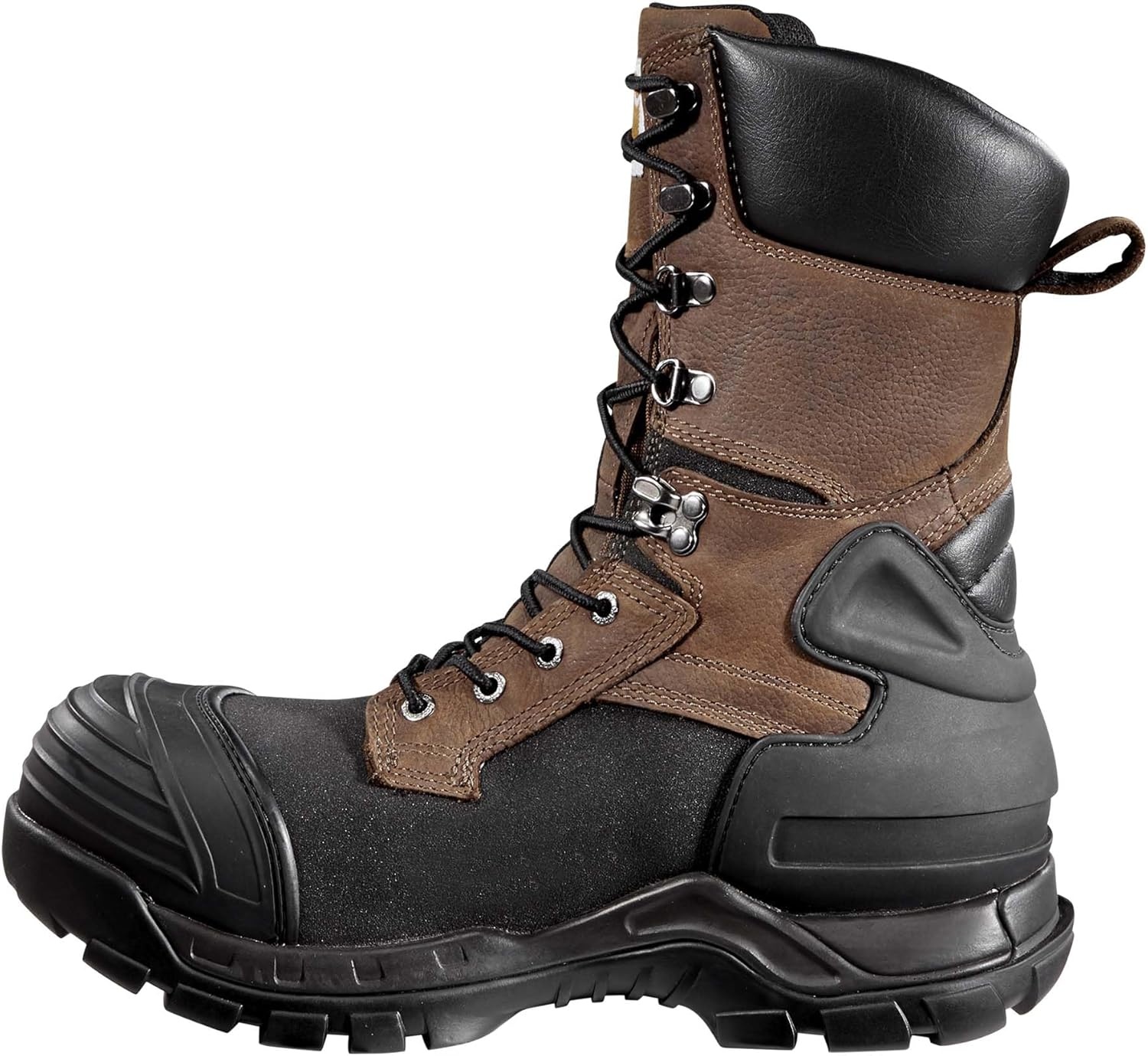 imageCarhartt Mens Yukon Pac 10Inch Work BootsBrown OiltanBlack Coated