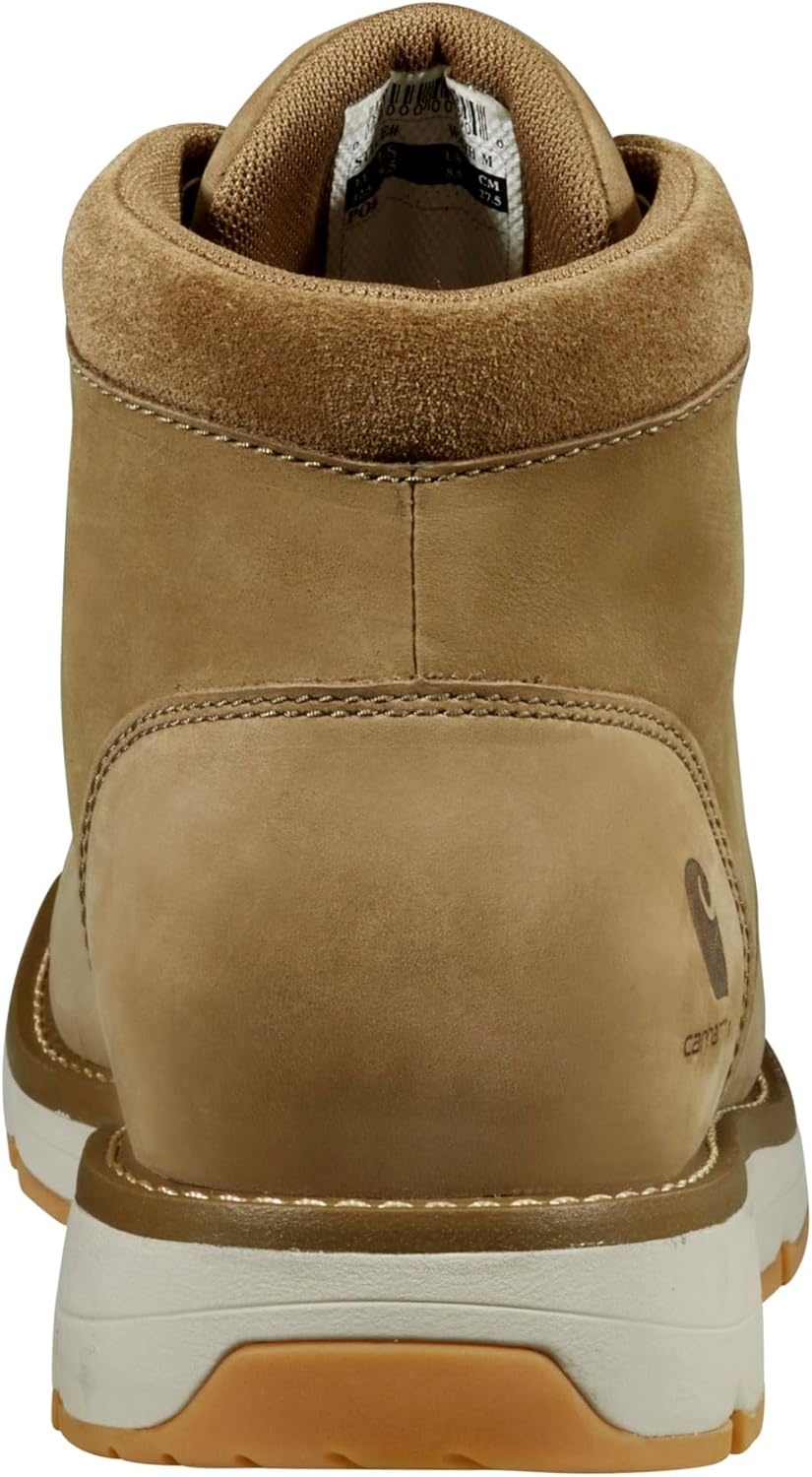 imageCarhartt Millbrook Moc Toe Boots for Men 5 Wedge Work Boots Slip and EH Resistant with Oil Tanned Leather Breathable Membrane and Lightweight EVA MidsoleCoyote Nubuck
