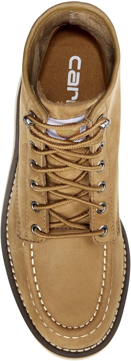 imageCarhartt Womens 6inch Moc Soft Toe Wedge BootsCoyote