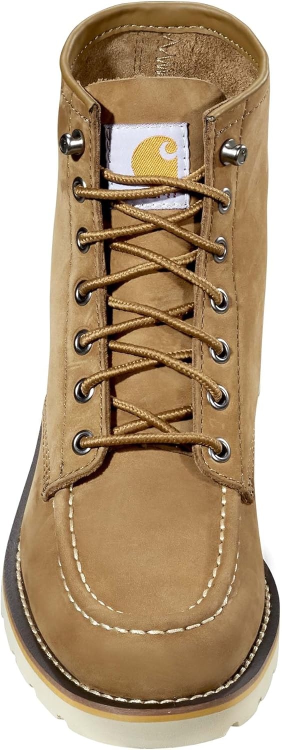 imageCarhartt Womens 6inch Moc Soft Toe Wedge BootsCoyote