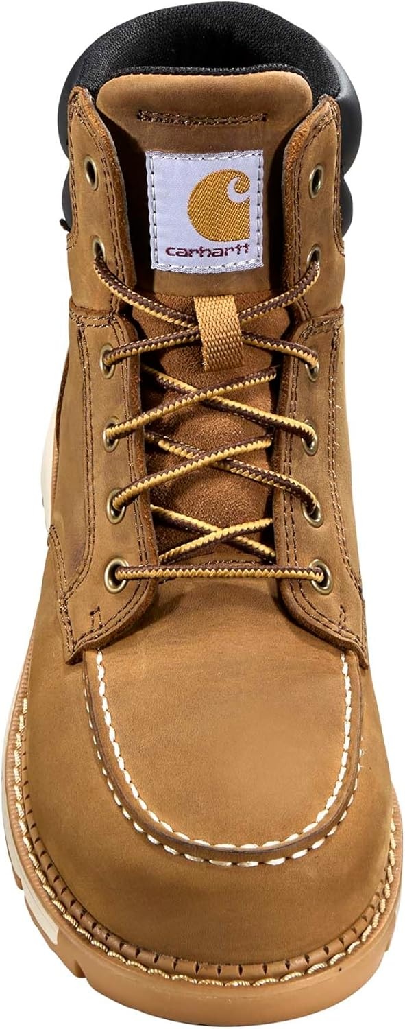 imageCarhartt Womens Millbrook 6 Waterproof Nano Toe Wedge BootLight Brown