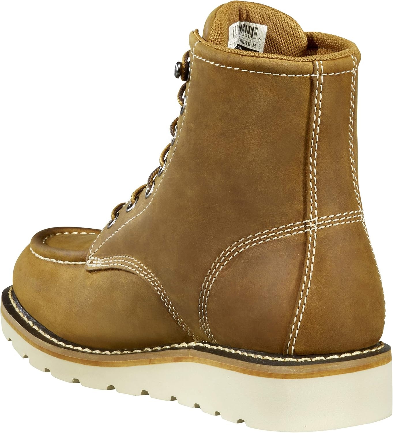 imageCarhartt Womens Waterproof 6 Moc Steel Toe Wedge Work BootLight Brown