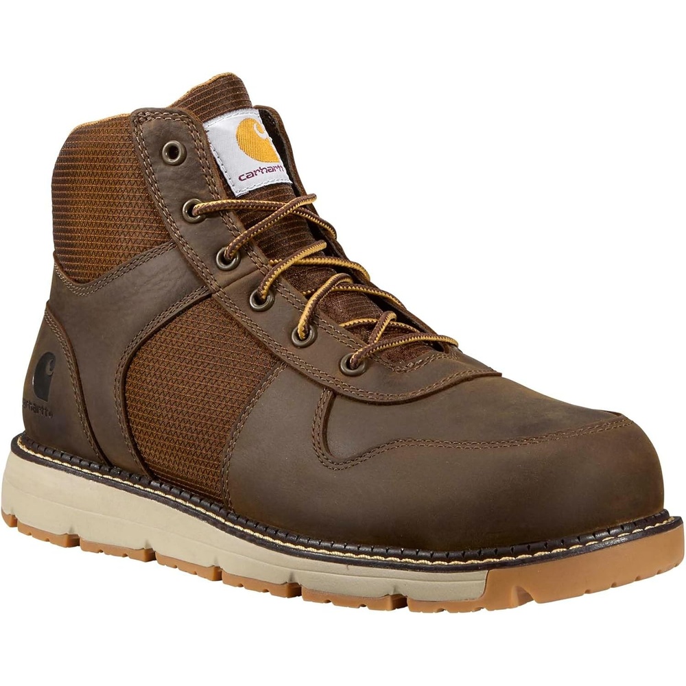 imageCarhartt Mens Millbrook Mid Nano Toe Wedge Work BootBrown