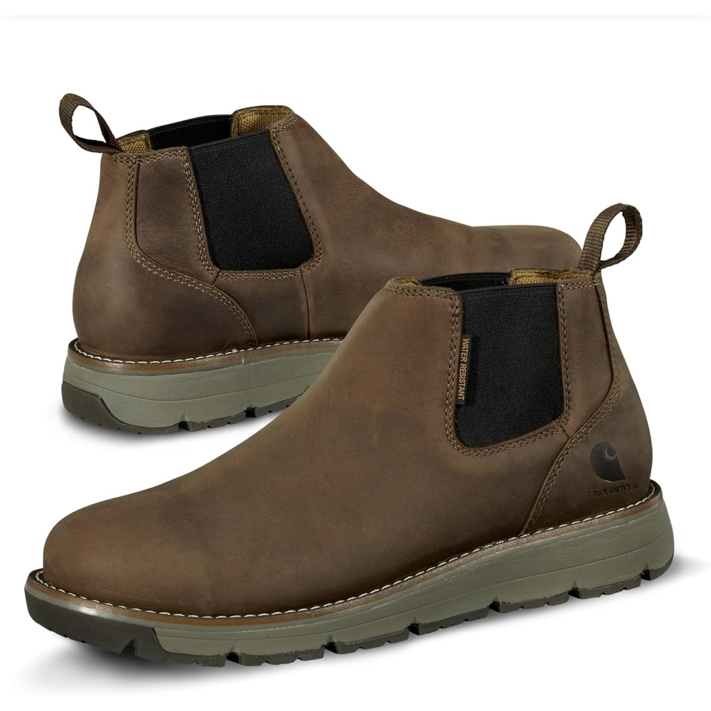 imageCarhartt Millbrook 4 Romeo Steel Toe Wedge Work Boot Work Boots for Men on the Move Oil Tanned Leather Slip amp Electrical Hazard Resistant FastDry and Rain DefenderBrown