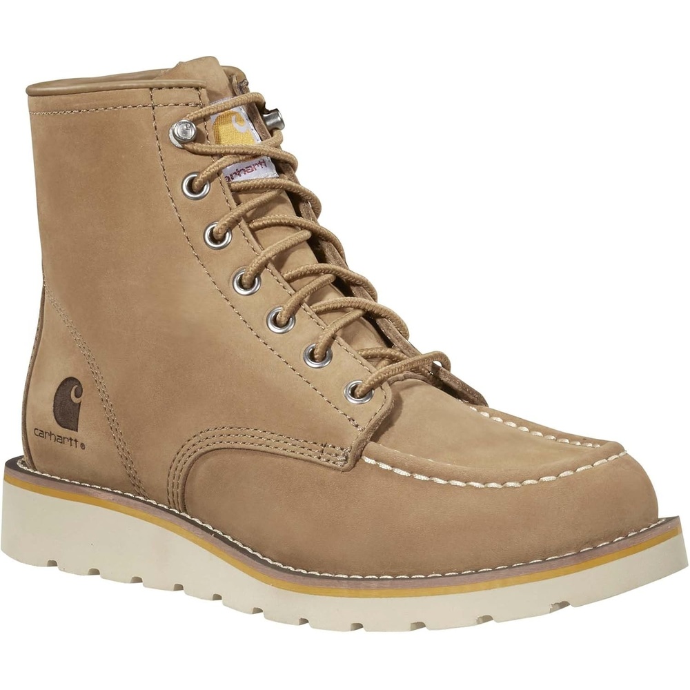 imageCarhartt Womens 6inch Moc Soft Toe Wedge BootsCoyote