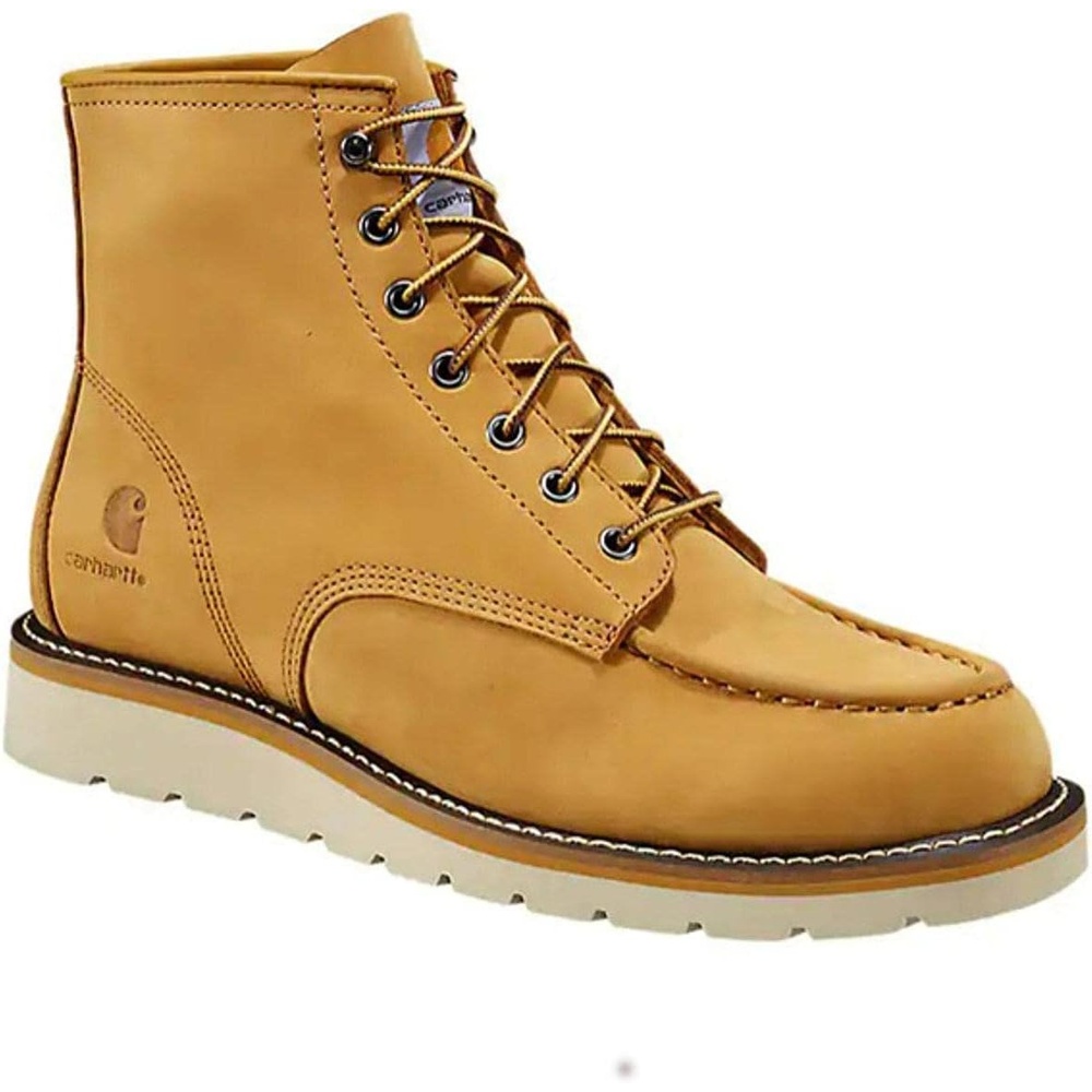 imageCarhartt Womens 6inch Moc Soft Toe Wedge BootsWheat
