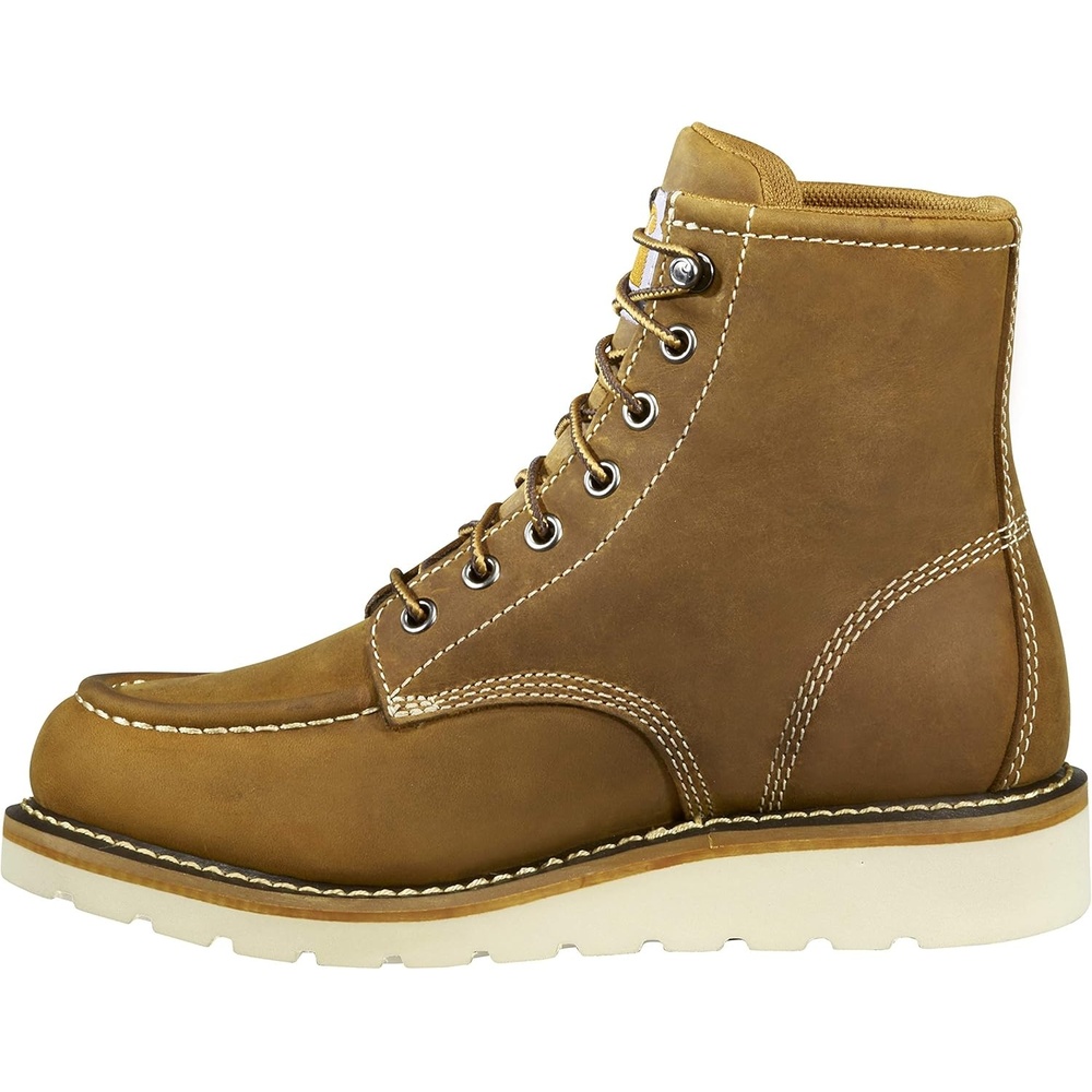imageCarhartt Womens Waterproof 6 Moc Steel Toe Wedge Work BootLight Brown