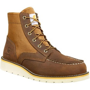 Carhartt Footwear FW6035 Moc Toe Wedge Boot(Brown Leather & Tan Duck)