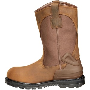 Carhartt Men’s Heritage 11″ Waterproof Steel Toe Wellington Pull-On Work Boot(Bison Brown Oil Tan)