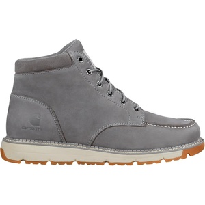 Carhartt Millbrook Moc Toe Boots for Men – 5″ Wedge Work Boots, Slip- and EH- Resistant with Oil Tanned Leather, Breathable Membrane and Lightweight EVA Midsole(Grey)