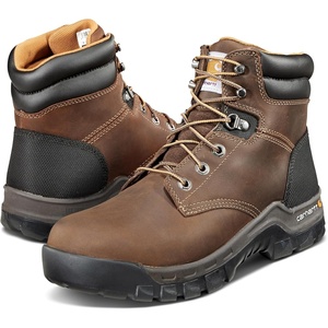 Carhartt Rugged Flex 6” Composite Toe Work Boots for Women – Lightweight, Moisture-Wicking, and Cushioned Comfort(Brown)