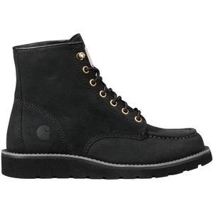 Carhartt Women’s 6-inch Moc Soft Toe Wedge Boots(Black)