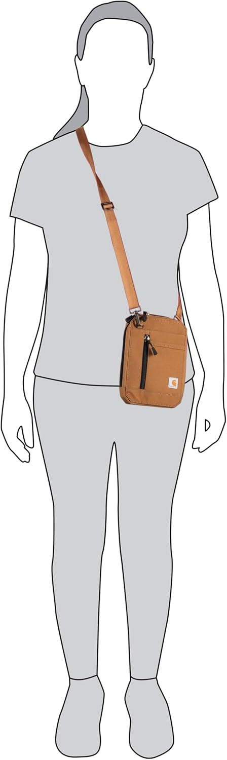 imageCarhartt 700D Nylon Duck Crossbody Wallet Slim and Portable Design Perfect for Concerts and Sporting EventsBlack