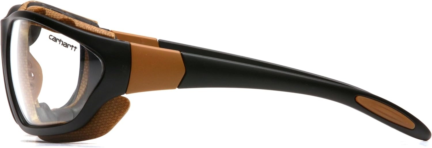 imageCarhartt Carthage Safety Eyewear with Vented Foam Carriage Clear AntiFog LensClear Antifog Lens