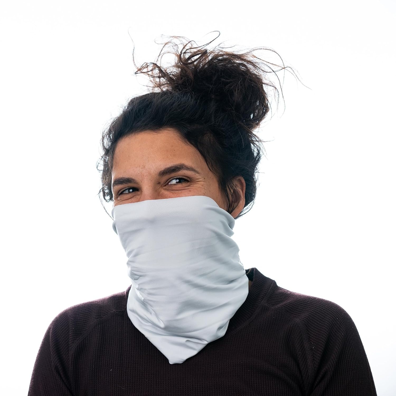 imageCarhartt Force AllSeason Neck Gaiter Steel Plate PrintGrey CloudBlack One SizeLight Grey