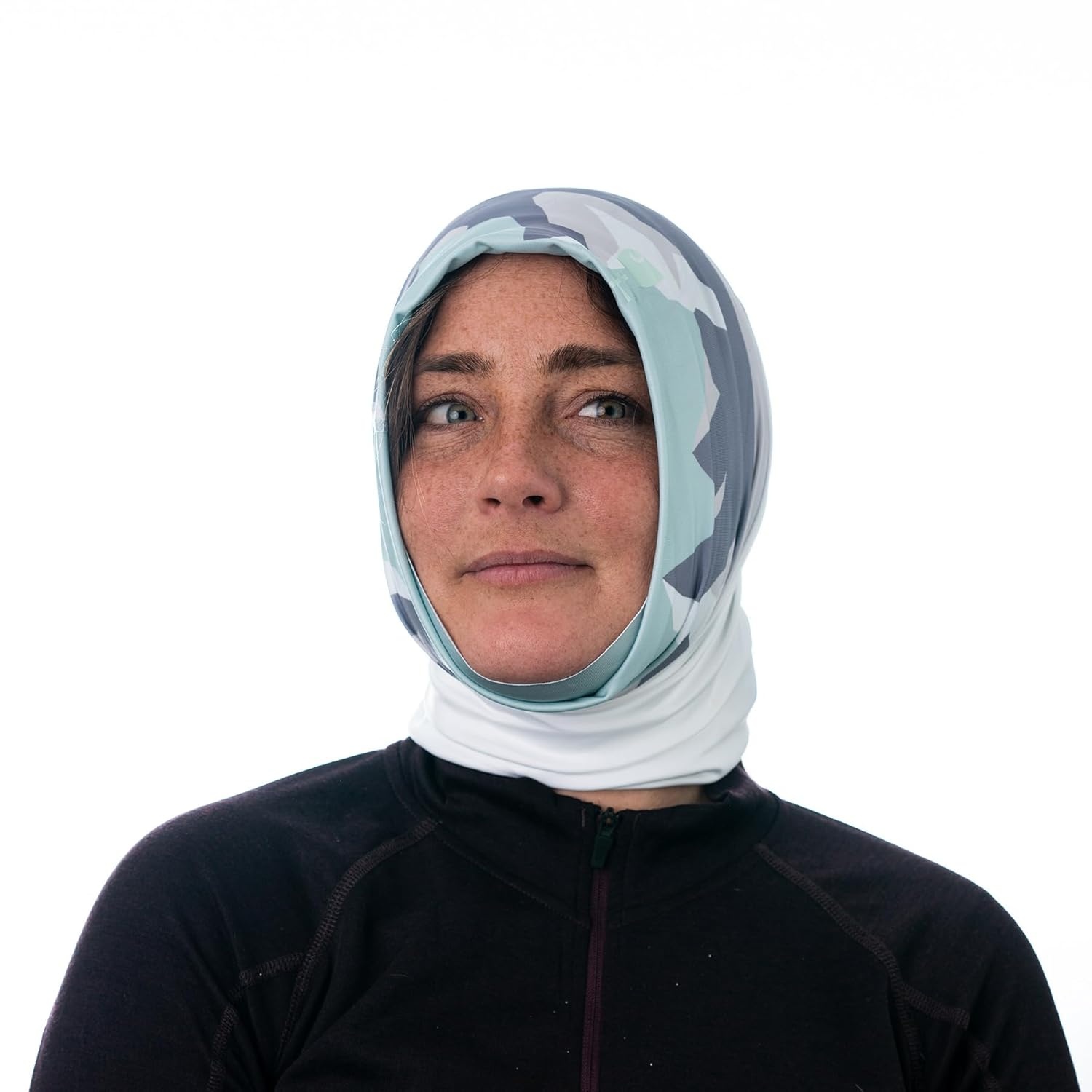 imageCarhartt Force AllSeason Neck Gaiter Steel Plate PrintGrey CloudBlack One SizeMountain Printbig SkyWhite