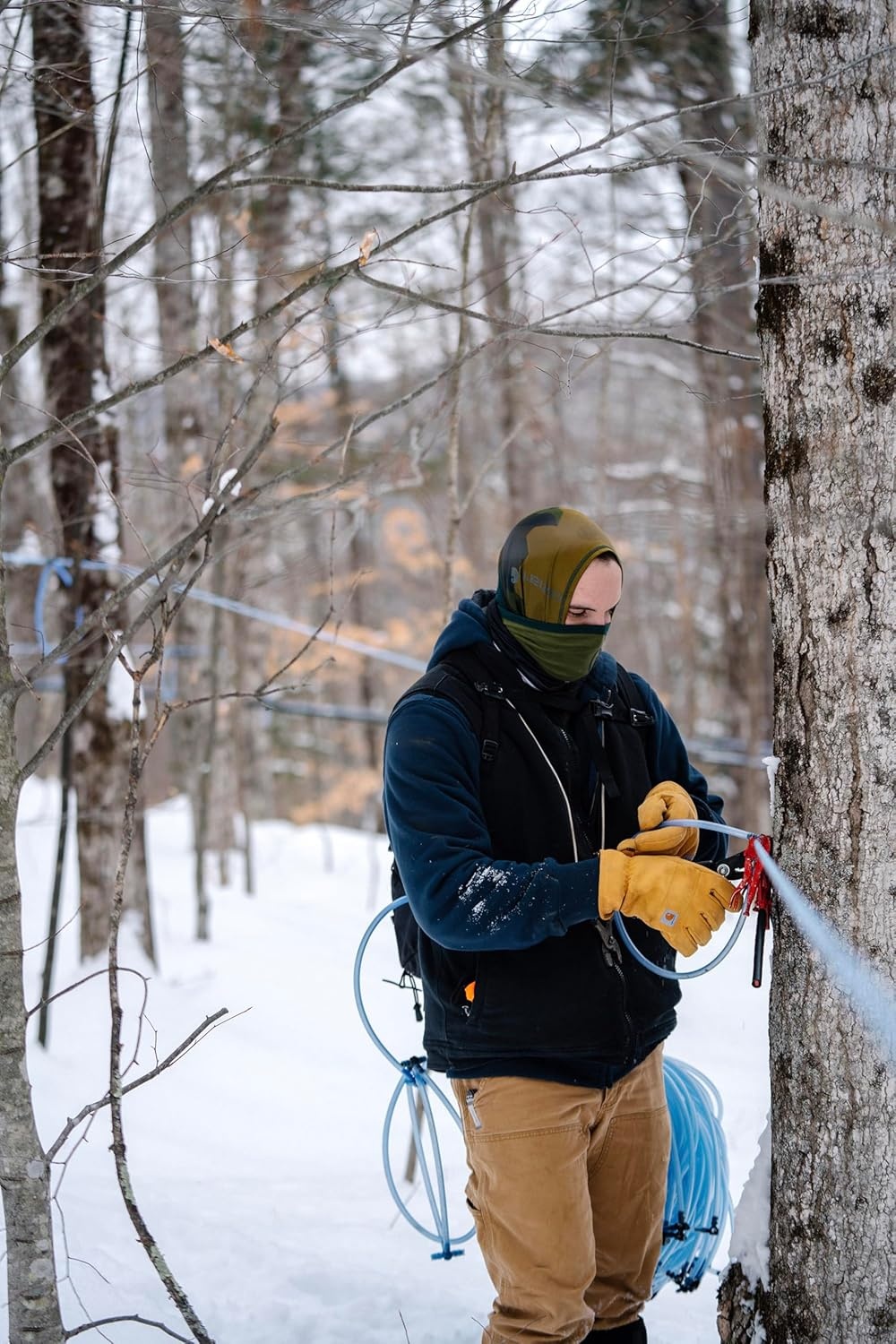imageCarhartt Force AllSeason Neck Gaiter Steel Plate PrintGrey CloudBlack One SizeMountain PrintfennelHunt Club