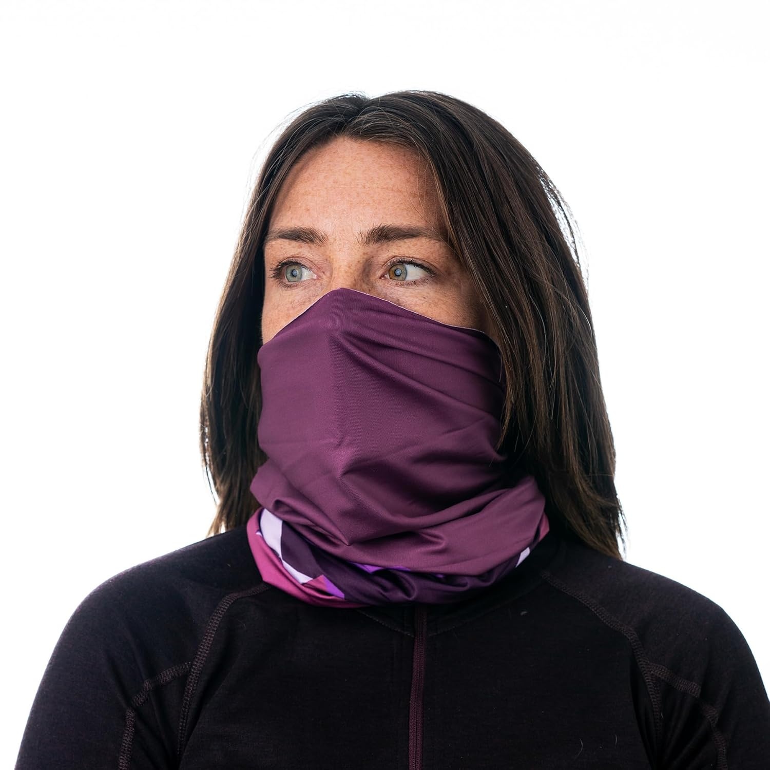 imageCarhartt Force AllSeason Neck Gaiter Steel Plate PrintGrey CloudBlack One SizeMountain PrintwoodroseEggplant