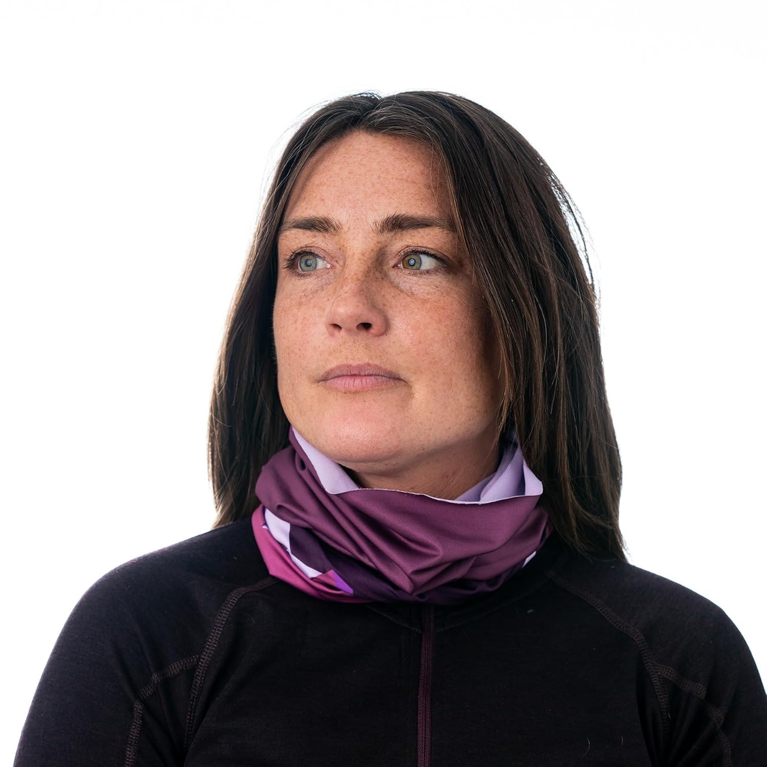 imageCarhartt Force AllSeason Neck Gaiter Steel Plate PrintGrey CloudBlack One SizeMountain PrintwoodroseEggplant