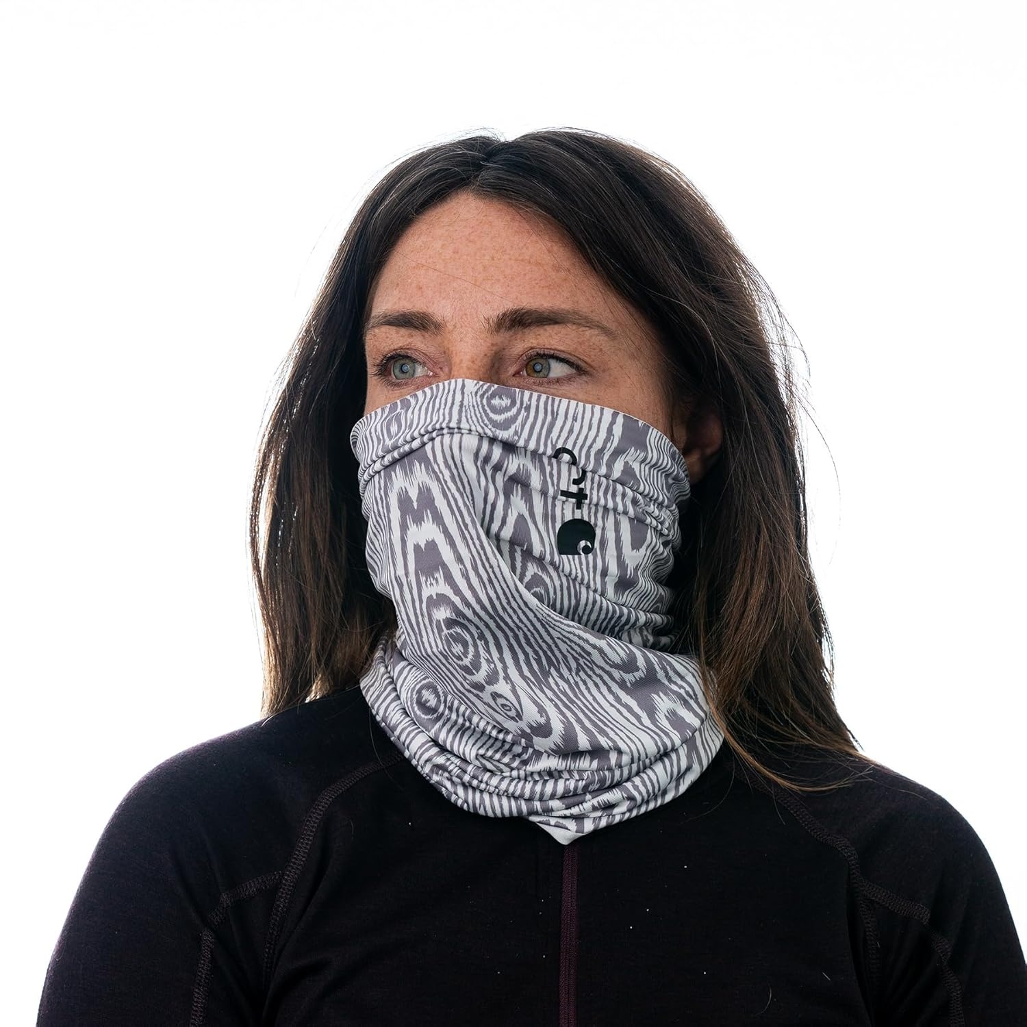 imageCarhartt Force AllSeason Neck Gaiter Steel Plate PrintGrey CloudBlack One SizeWoodgrain Printlight GreyGrey Cloud