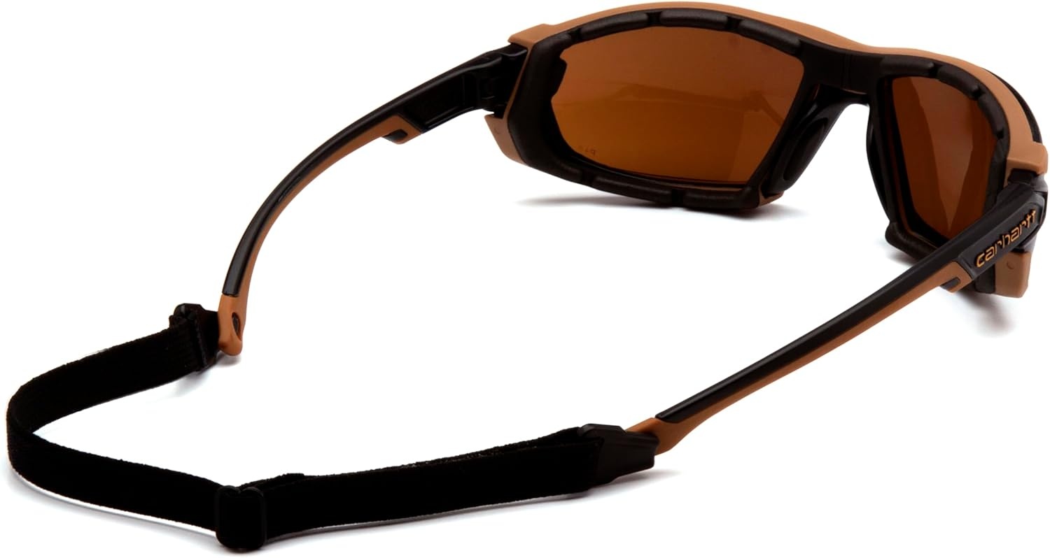 imageCarhartt Gear CHB1020DTMP Toccoa Gray AntiFog Lens One Size Fits All BlackTanSandstone Bronze H2max Antifog Lens Blacktan Frame