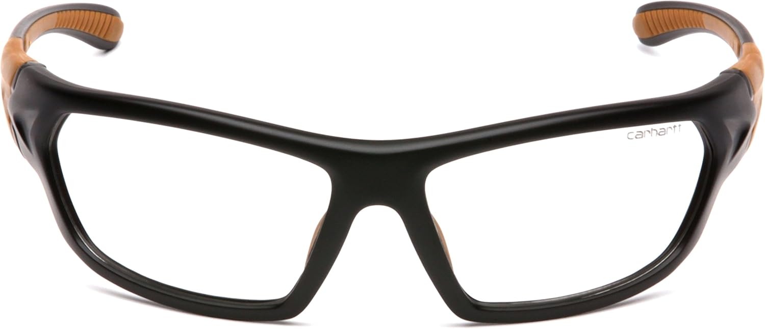 imageCarhartt Gear CHB291 Carbondale Antique Mirror Polarized LensClear Antifog Lens BlackTan Frame