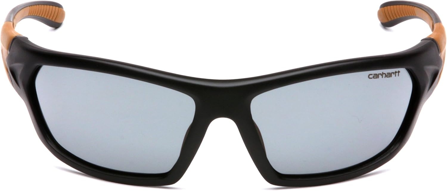 imageCarhartt Gear CHB291 Carbondale Antique Mirror Polarized LensGray Antifog Lens BlackTan Frame