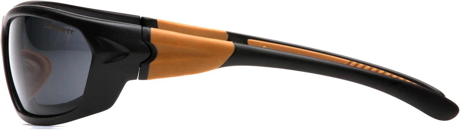 imageCarhartt Gear CHB291 Carbondale Antique Mirror Polarized LensGray Antifog Lens BlackTan Frame