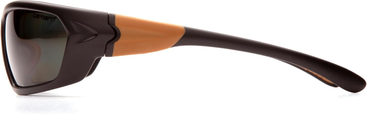 imageCarhartt Gear CHB291 Carbondale Antique Mirror Polarized LensGray Polarized Lens BlackTan Frame