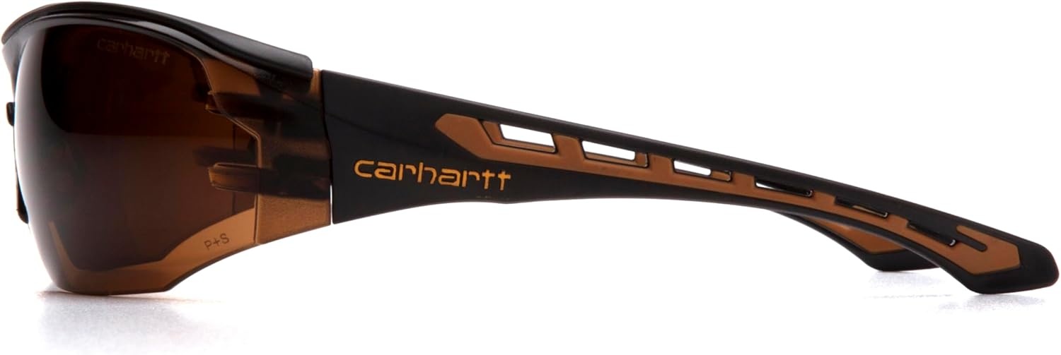 imageCarhartt Gear CHB818ST Easley Sandstone Bronze AntiFog Lens One Size Fits All BlackTanSandstone Bronze Lens